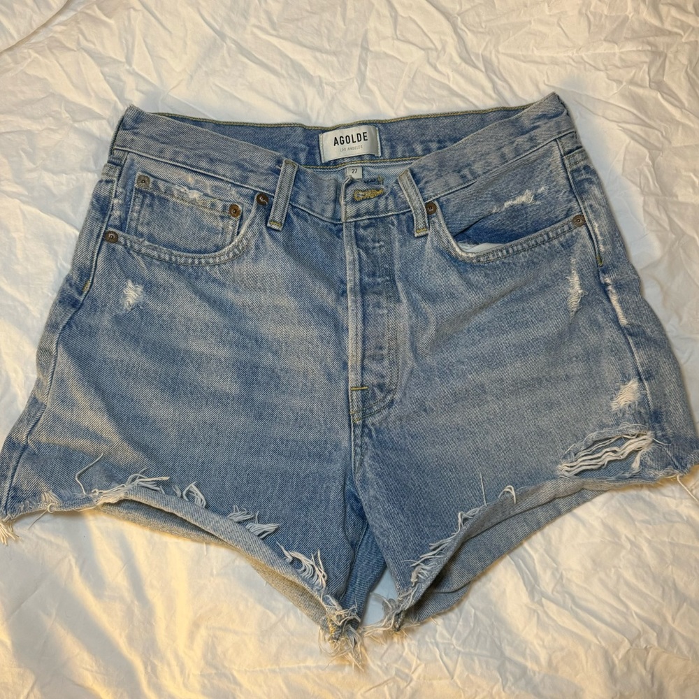 AGOLDE Parker Long Jean Shorts - Swapmeet